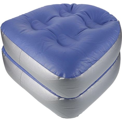 Lot de 2 coussins de bain gonflables avec ventouses pour spa et jacuzzi, utilisables en mer. (1/4)