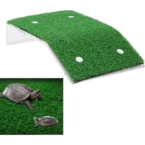 Plateforme pour reptiles, pelouse de simulation en plastique, pour bain de soleil, escalade et aménagement paysager de terrarium (1/5)