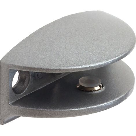 Soporte para Baldas de Cristal Fabricado en Zamak Acabado en Cromo Mate Líquido Para Baldas con Espesores de 8-10 mm Medidas 502525 mm Sistema de Fijación Atornillado 1 Unidad -
