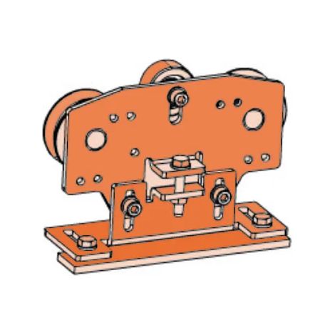 Gruppo Carrello Per 931 Ricambio FAAC 63002575 Porta Automatica (1/3)