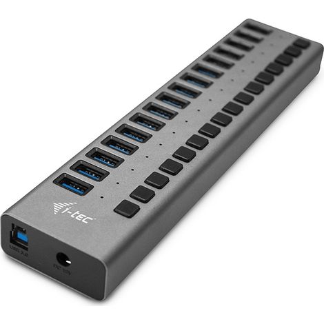 Hub USB i-Tec U3CHARGEHUB16 Gris 90 W