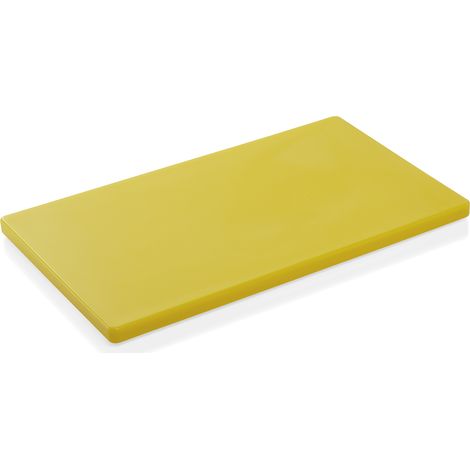 Planche à découper 50 x 30 x 2 cm jaune polyéthylène HACCP - Was Germany