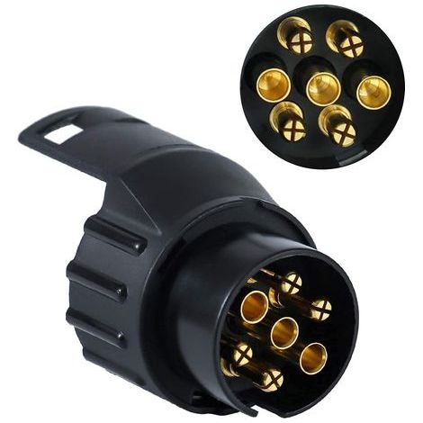 Trailer Plug Socket Adaptor,13 to 7 Trailer Towing socket Adaptor For Trailer Truck Caravan Wagon (1/5)