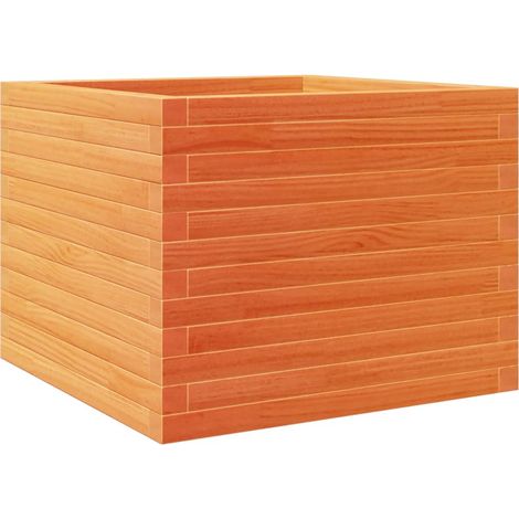 Maison Exclusive - Pflanzkübel Wachsbraun 60x60x46 cm Massivholz