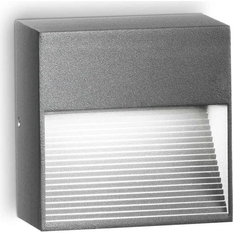 Ideal Lux Down - 1 luz de pared para exterior Antracita IP44, G9