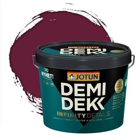 JOTUN - Peinture Bois, Lasure Opaque Satinée - RAL 4004 - Violet Bordeaux - 3L (1/2)