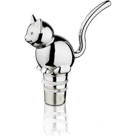 Bouchon en acier inoxydable pour bouteilles de vin, de bière et autres boissons, réutilisable, couleur argent.-AquaForge (1/4)