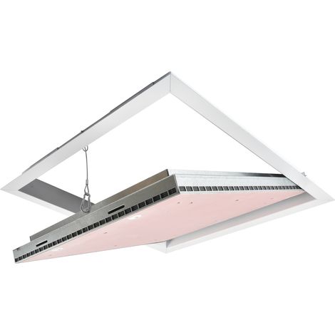 Trappe coupe-feu 60min (1h) pour plafond - pose en applique 400x400