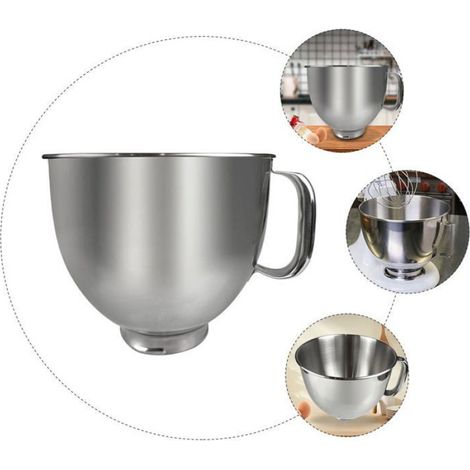 Bol à mélanger en acier inoxydable avec poignée – 5 litres (1/4)