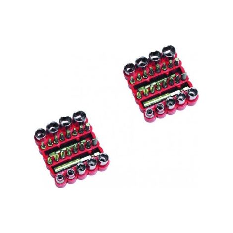 Set mit 27 magnetischen Einsätzen und Kompassen Fer 67805 – 2er-Pack