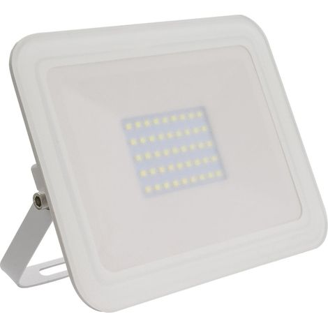 LED- Fluter 30W 120lm/W IP65 Slim Glas Weiss 3000K Warmweiß (1/4)