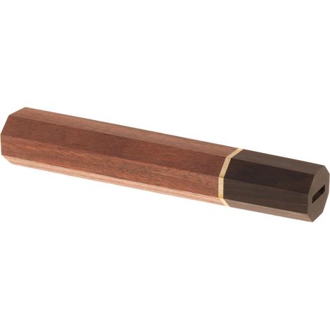 Manche de Couteau Octogonale en Bois Marron pour Remplacement, Compatible Santoku et Gyuto, Facile à Entretenir, Grip Amélioré pour Chefs Professionnels et Bricolage (1/5)
