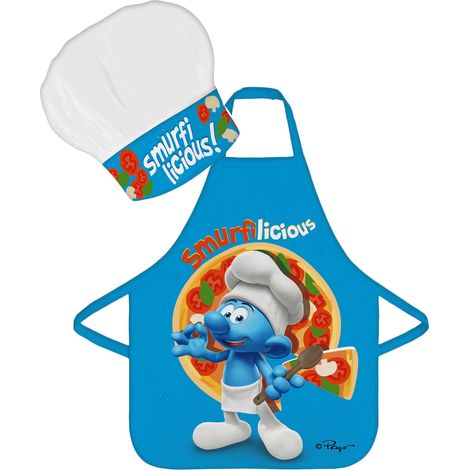 Delantal de cocina protector para niños de Los Pitufos (1/4)