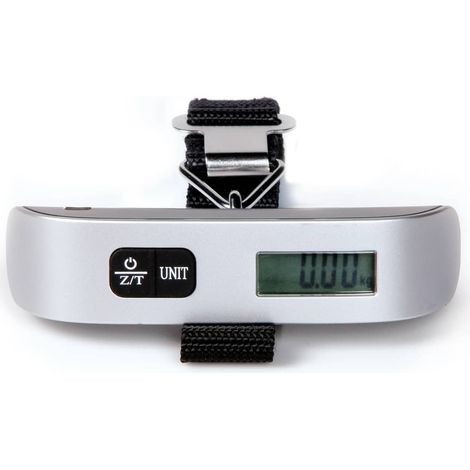 Kofferwaage mit Temp.-Anzeige, LCD-Display 50g-genau, max. 50kg (1/3)