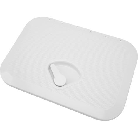 Hublot de pont marin rectangulaire noir ABS 27x37,4 cm, couvercle de trappe bateau pour yacht, camping-car, blanc, 1 pièce (1/5)