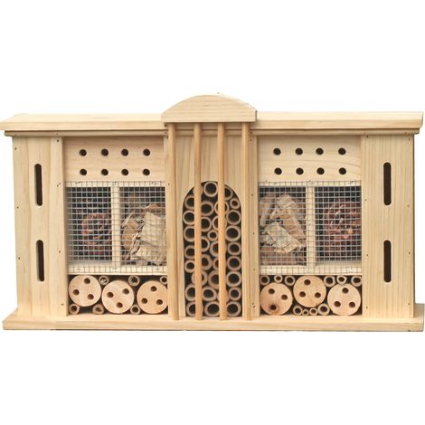 Hôtel pour insectes VILLA à suspendre - environ 50 x 12,5 x 28 cm