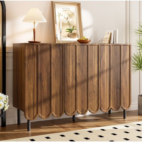 Aparador salón con puertas onduladas sin tiradores OKMYHOME (1/5)