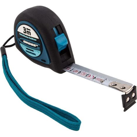 Gross 31101 Ergonomisch Magnetic Tape Measure with Rubberized Tip - 3m/16mm