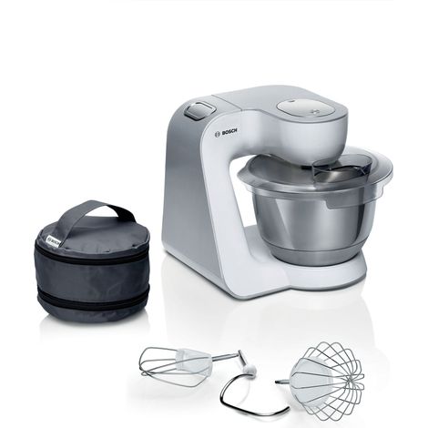 Bosch Serie 4, Robot de cocina, MUM 5, 1000 W, blanco, plata, MUM58200 (1/5)