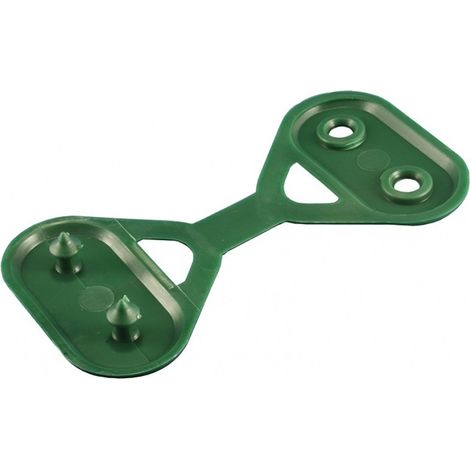 conf. 50 clips green bottons per fissaggio teloni e teli ombreggianti