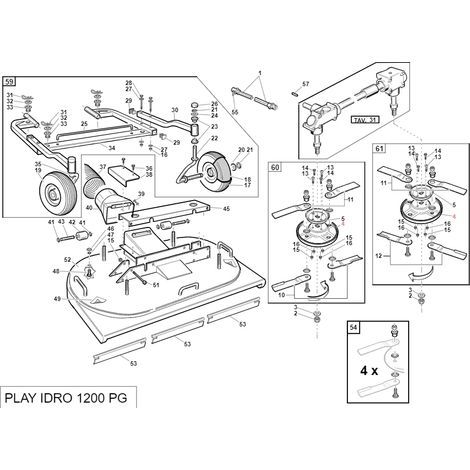 Disco de corte diámetro 250 mm plano ORIGINAL GIANNI FERRARI BFB 95102130003