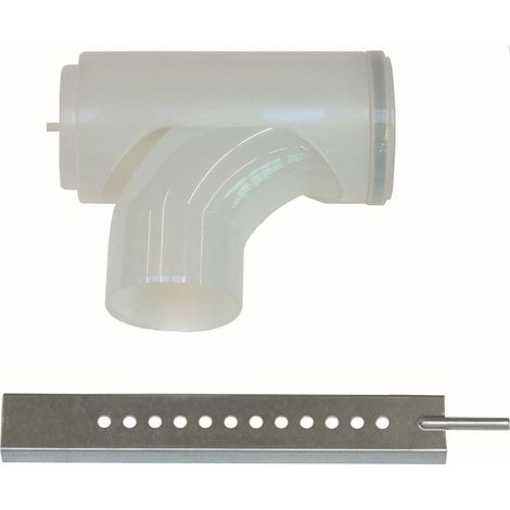 Vaillant Coude de support 87 Gr 110 mm PP avec rail de support 350 mm, 0020106388