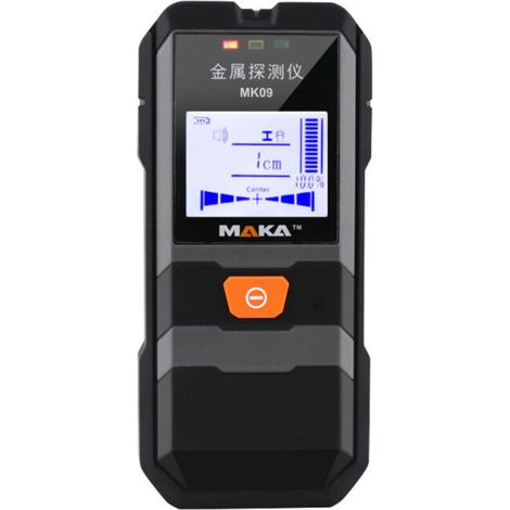 MAKA MK09 Infrared Metal Detector with Backlit LCD Screen, High-Precision Locator for Steel Wires, Copper Pipes and Wall Scanner with Depth Tracking (1/4)