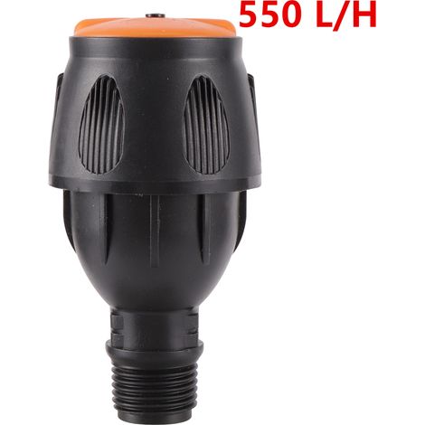Arroseur agricole rotatif à 360° à longue portée (550 L) avec filetage mâle 1/2" pour l'irrigation de jardins et de pelouses. (1/5)