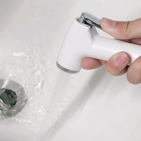 Pommeau de douche portable mini ABS pour toilettes, douchette hygiénique avec flexible, nettoyant corporel pour salle de bain (1/5)