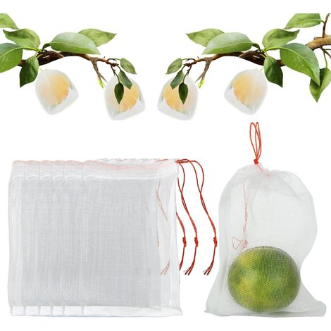 50pcs 30X20cm blanc fruits de protection des plantes avec sac en filet Garden Greenhouse housse de protection des plantes fruits accessoires de jardin (1/5)