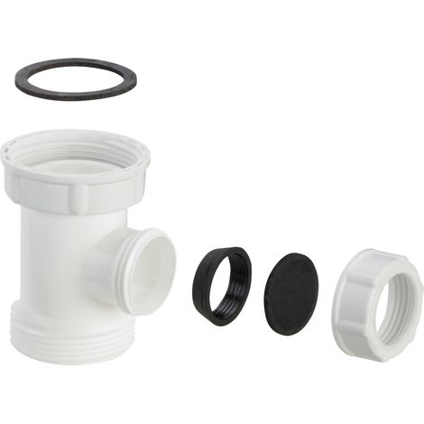 Pièce intermédiaire 7139.18 en plastique blanc G1 1/2 x 25 mm