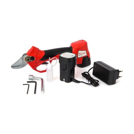 Sbaraglia se'cateur a' batterie Eduard Pro 16.8V 2.5Ah max coupe 25 mm en mallette 2 batteries et chargeur de batterie pour taille de jardin