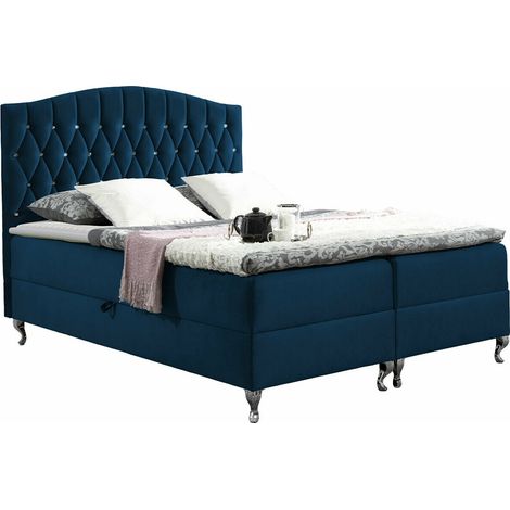 Cama continental Urbs, Kronos 09, Doble, Continental, 140x200, Tapiz, Somieres, 142x207x138cm (1/5)