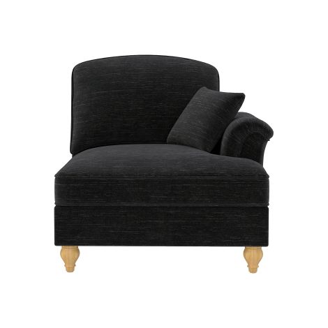 Windsor-Sofa RSF Chenille mit 1 Kissen - Schwarz
WL