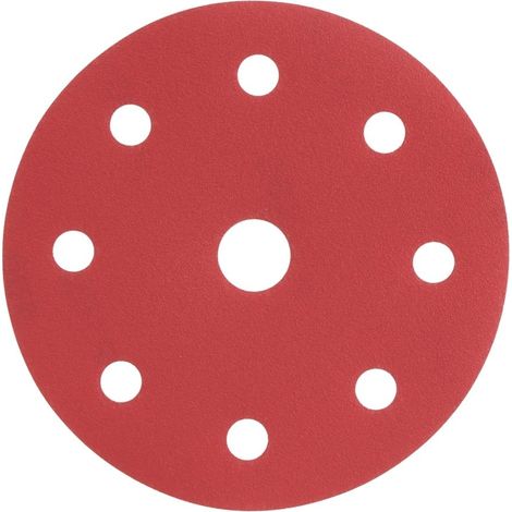 Disque abrasif - Radix - Pro - Velcro 125 mm - P180 - 9 trous (50 pcs) (1/2)