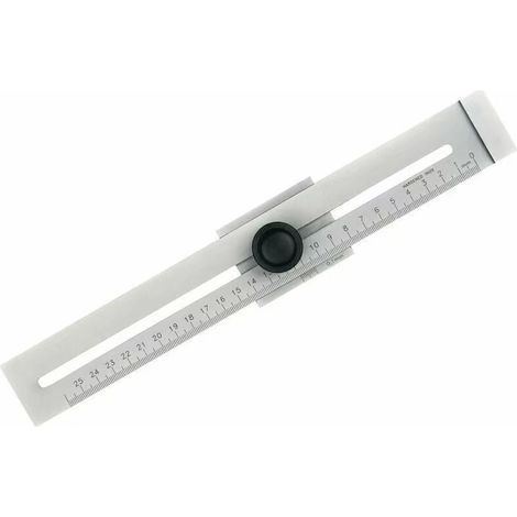 Ruler - Stainless Steel Marking Ruler - 250 mm - Flat Metal Measuring Gauge - 1 Piece (1/4)