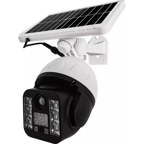 Telecamera finta con luce solare LED 60W e sensore di movimento