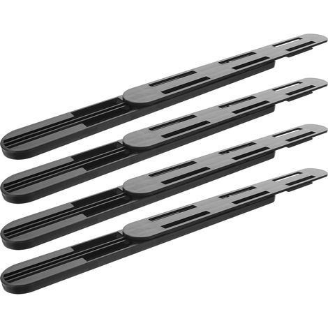 Glissières de tiroir , rails meuble, 4 pièces, adhésifs noirs pour et (1/5)