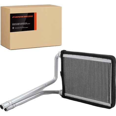 Intercambiador de calor, construcción de aluminio, 149 mm de largo, 236,6 mm de ancho, 26 mm de profundidad, compatible con vehículos subcompactos de 1,4 L a 1,6 L. (1/5)