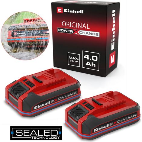 Einhell 4Ah Battery Power X-Change SEALED PLUS 18V PXC IP57 Dust Water Proof X 2 (1/5)