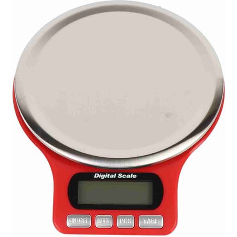 Balance de cuisine électronique numérique 3 kg/0,1 g en acier inoxydable-AquaForge (1/5)