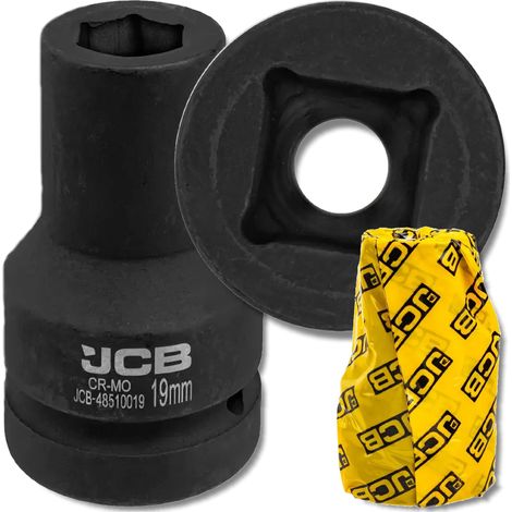 JCB IMPACT Steckschlüssel tief 1" 19 mm 6-Punkt Cr-Mo