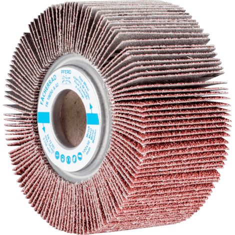 PFERD TOOLS Lamellenschleifrad FR Ø 100x50mm Bohrung Ø 25,4 mm A40 für universelle Anwendung 2 Stk (1/5)