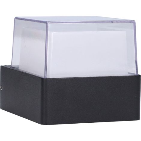 Luminaire murale LED acrylique 5W RGB télécommandée pour salon chambre couloir hôtel extérieur étanche jardin fond mural (télécommande avec batterie intégrée, AC85-265V, modèle carré RGB) (1/5)