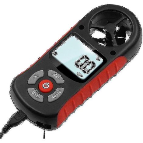 Anémomètre portatif 8 en 1 avec écran LCD, outil de mesure numérique portatif (1/4)