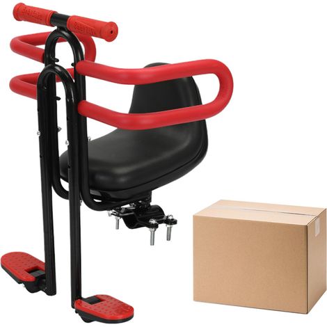 Sécurité des enfants montée sur siège de vélo avant pour tout-petits avec clôture et repose-pieds (1/5)