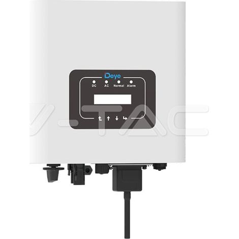 V-Tac – Onduleur monophasé 2 kW – 1 MPPT – Tension d'entrée 350V – Plage MPPT 70-500V – Efficacité 97,5% – IP65 – 5 ans de garantie