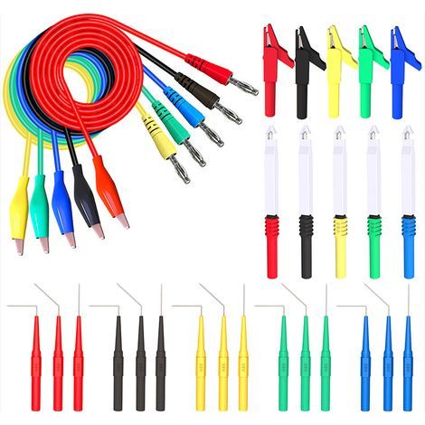 30-teiliges Set für hintere Geber, Bananenstecker zum Abklemmen des Prüfdrahts mit Bohrerspitzen, aufsteckbare Stifte für hintere Geber (1/5)