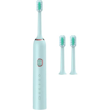 Brosse à dents électrique rechargeable par USB, à poils souples, étanche, pour usage domestique, cinq vitesses, pour adultes. (1/5)