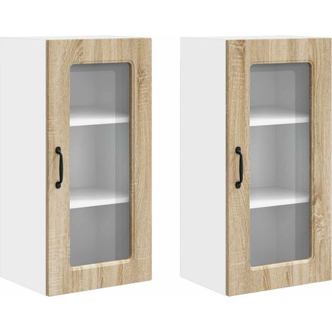 Maison Exclusive - Panel de lavaplatos Kalmar 2 pcs Roble Sonoma